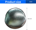 1 Pcs Steering Wheel Sun Shade Cover, Steering Wheel Sun Heat Shield ,18.11in Steering Wheel Sun Block Anti-Heat Aluminum Foil For Suv Truck Van Cars Silver