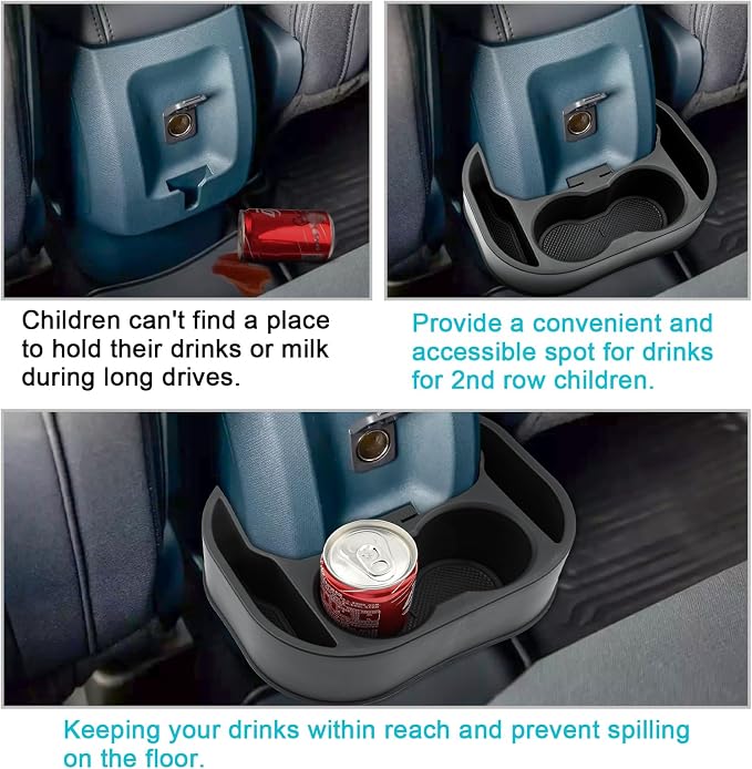 2022-2024 Maverick Car Cup Holder Organizer for Maverick Center Console CupHolders Expander Fit for First Row and Second Row 2022 2023 2024 Maverick Pickup Truck Interior Accessories, 2PCS
