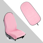 Waterproof Towel Car Seat Cover, Sweatproof Non Slip Towel Carseat Cover, Machine Washable Vehicle Bucket Frontseat Protector Accessories, Universal for SUV, Sedan, Truck (Pink)