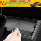 Under Screen Storage for Tesla Model Y Juniper & Model 3 Highland | Center Console Organizer Tray Hanging Compartment, Hidden Cubby, Durable ABS with Anti-slip Pad, Expanding Storage Space