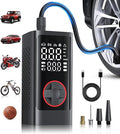 Tire Inflator Portable Air Compressor, Cordless Air Pump for Car Tires, 150PSI Portable Tire Inflator, LCD Dual Screen, Electric Pumps for Car Bike Motorcycle Balls