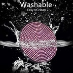 2pcs Bling Car Cup Holder Coaster, 2.75 inch Anti-Slip Shockproof Universal Fashion Car Coasters Insert Bling Crystal Rhinestone Automotive Interior Accessories for Women (2 pcs, Pink)