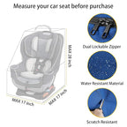Car Seat Travel Bag, Padded Car Seats Backpack for Air Travel, Heavy Duty Carseat Travel Bag for Airplane, Airport Gate Check Bag (Blue)