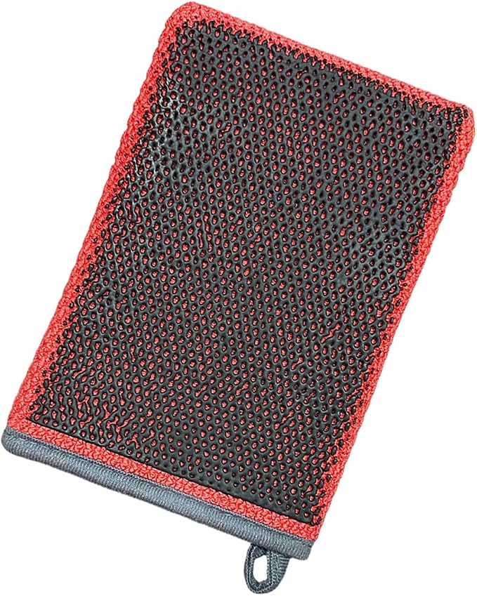 Clay Mitt for Car Detailing, No Scratch Reusable Magic Clay Bar Glove, Microfiber Auto Cleaning Supplies for Removing Debris from Paint, Glass, Wheels, Windshield(Red)
