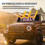 Horse Girl Car Window Sun Shield Cute Pink Cowgirl Western Country Front Window Sun Shade Rays Sun Shade Visor Protector for Car Sedan Truck SUV Accessories 59" L x 31.5" W