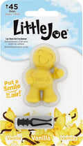 Little Joe 96402 Vanilla Scent Car Air Freshener Vent Clip, Fights Odors for up to 45 Days, Long-Lasting Freshness, Cute Car Odor Eliminator, Pack of 1