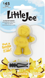 Little Joe 96402 Vanilla Scent Car Air Freshener Vent Clip, Fights Odors for up to 45 Days, Long-Lasting Freshness, Cute Car Odor Eliminator, Pack of 1