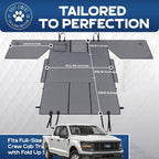 XL Floor Cover with Door Protection, Gray – As Seen on Shark Tank – Fits Full‑Size Crew Cab Trucks with Fold‑Up Seats, Waterproof & Machine Washable – Sturdy XL Dog Hammock for Truck