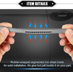 Car Door Edge Guard, 16.4ft U Shape Rubber Edge Trim Seal Strip Protector Universal for Car Truck ATV Boat Multifunctional No Glue PVC Iron Gray