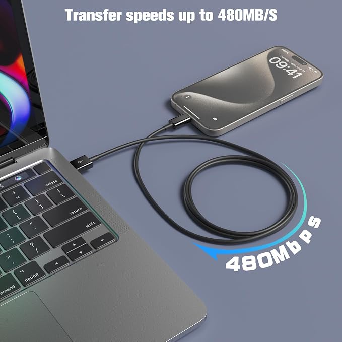 Car Carplay Cable for iPhone 17/16/15,iPhone 16/15 Plus17/16/15 Pro 17/16/15Pro Max charger,USB A to USB C for Carplay USB C Cord, iPad USB C Cable 10th, iPad Air Car Charger Cable Cord 3FT (Black)