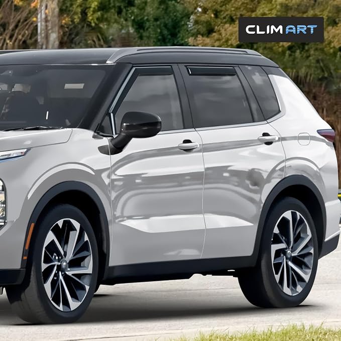 in-Channel Incredibly Durable Rain Guards for Mitsubishi Outlander 2022-2026, Original Window Deflectors, Vent Window Visors, Vent Deflector, 4 pcs. - 622479
