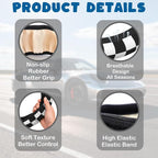 Car Steering Wheel Cover, 14.5"-15" Inch Universal Anti-Slip DurableSteering Wheel Protective Cover, Breathable Auto Interior Decoration Accessories for Sedan SUV Truck (Black White Checkered)