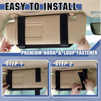 SAMPUSS Car Sun Visor Organizer Car Sunglass Holder with Storage Pouch | Semi-rigid molle panel car truck accessories with zipper for men&women fit most cars trucks vans suvs jeeps patrols