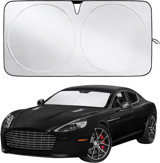 Windshield Sunshade for Aston Martin Rapide, Rapide AMR 2010-2017, 2018, 2019 Sun Visor for Front Window Sun Shade Cover, UV Blocker & Protector, Car Accessories