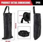 2PCS Car Trash Bag, Seat Back Hanging Car Garbage Bag, Waterproof Hanging Car Trash Can for Camping, Outdoor Traveling, Home Use & Car Storage, Washable Oxford Material