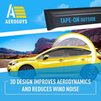 Extra Durable Window Deflectors Tape-On Window Visors Rain Guards Fit for Subaru Impreza 2017-2023 Hatchback, Sun Visors, Wind Vent for Shades, Exterior Car Accessories - 6pcs. AG0689