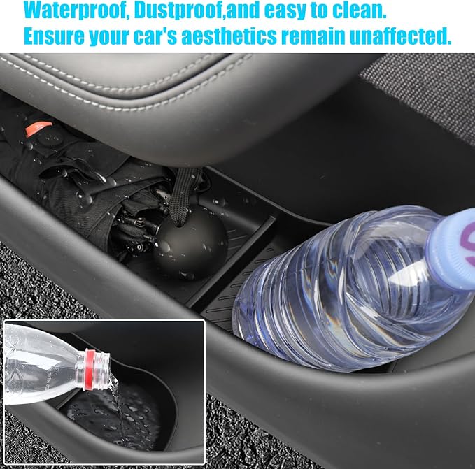 Compatible with 2021-2026 Tesla Model S Door Side Pockets Organizer | 4PCS Front Rear Doors Pockets Inserts Storage Tray for Tesla Model S Accessories 2021 2022 2023 2024 2025 2026