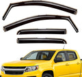Extra Durable Window Deflectors in-Channel Window Visors Rain Guards Fit for Chevrolet (Chevy) Colorado 2015-2022 Crew Cab, Sun Visors, Wind Vent for Shades, Exterior Car Accessories - 4pcs. AG0275