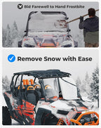 19-23 XP 1000 Windshield Cover 42"x25" Small Size Waterproof Compatible with Polaris RZR XP 1000 /RZR XP Turbo Transport Protector UTV Frost Sunshade Cover for Ice and Snow