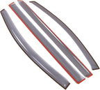 Car Window Rain Guard | Outside Mount Visors Auto Side Window Deflectors | Windows Visor Rain Shields Compatible with 2011-2016 Toyota Sienna | 4 Pcs Set, LGWV2-446, Light Tinted