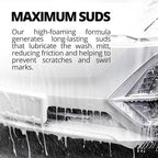 High Foam Vehicle Shampoo (16 oz) – pH Neutral Premium Car Wash Soap for FoamCannon, SnowFoam, Pressure Washer & Hand Wash – Ceramic Coating Prep & Maintenance – Citrus Scent – Maximum Suds