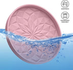 ME.FAN Car Coasters for Cup Holders [4 Pack] - 2.75In Silicone Auto Mug Mats - Universal Non-Slip Recessed Car Interior AccessoriesDusty Rose