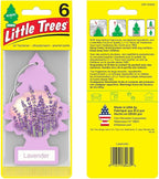 Air Fresheners Car Air Freshener. Hanging Tree Provides Long Lasting Scent for Auto or Home. Lavender, 24 Airs Fresheners (Pack of 6)