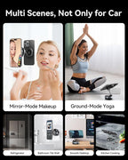 2026 Upgraded for MagSafe Vacuum Car Phone Mount, 2800gf Strong Magnetic Phone Holders for Your Car, 360° Adjustable 98LBS Suction Cup Car Mount, Car & Truck Accessory for iPhone 12–17 Pro Max