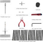 Flat Tire Repair Kit with Plugs 31 Pcs for Car, Motorcycle, ATV, Jeep, Truck, Tractor Flat Tire Puncture Repair