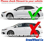 GrandWheel Window Deflectors Smoke Tinted in-Channel Side Window Vent Visor Deflectors Rain Guards Compatible with Corolla 2020-2026 Hatchback - 4pcs. GW0227
