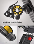 Bike Phone Holder, Motorcycle Phone Holder – 360° Handlebar Mount with Rotation for iPhone 17 16 15 14 13 12 Pro Max Plus Mini XS XR X 8, Samsung, Huawei, 4.7-6.8 Inch Smartphones – Yellow