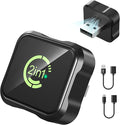 2026 Upgraded Wireless CarPlay & Android Auto Adapter, 2-in-1 Mini Size Plug and Play Adapter for iPhone & Android Auto, Seamless Connection for Convert Wired to Wireless Car Play, USB/USB-C Port