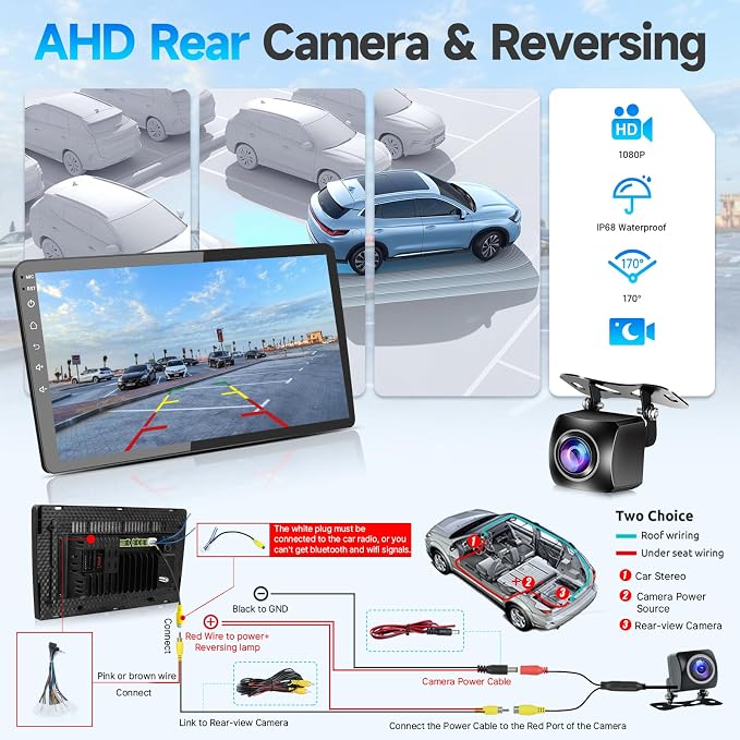 Car Radio for Toyota Prius 2010 2011 2012 2013 2014 2015 Stereo Replacement with Wireless CarPlay Android Auto, 9 Inch Touchscreen with Bluetooth WiFi GPS Navigation Backup Camera MIC 2+32G