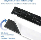 1/4oz, 0.25oz, Black, Adhesive Stick on Wheel Weights, EasyPeel Type. Cars, Trucks, SUVs, Motorcycles, RC Cars. Low Profile, 12oz/Box, U.S. OEM Quality, (48pcs)