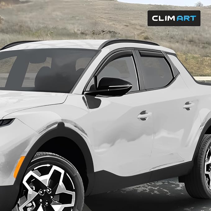 in-Channel Incredibly Durable Rain Guards for Hyundai Santa Cruz 2022-2026, Original Window Deflectors, Vent Window Visors, Vent Deflector, 4 pcs. - 622287