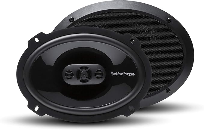 Pair of Punch P1694 6" X 9" 300W 4-Way + P1650 6.5" 220W 2-Way Full Range Coaxial Speakers - 4 Speakers + Gravity Magnet Phone Holder