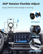 PZK Car Phone Holder for 2022-2026 Chevy Silverado/GMC Sierra 13.4'' Screen | Compatible with MagSafe Chevy Magnetic Car Phone Mount with 360° Rotating Extension Rod Hands-Free Phone Cradles Stand
