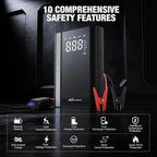 Jump Starter with Air Compressor 3500A 150PSI Portable Car Battery Booster 9.0 Gas & 8.0L Diesel with Auto-Shutoff Digital Tire Inflator 12V Battery Power Supply w/Large LCD Display
