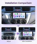 Car Stereo Single Din CarPlay Android Auto, 1 Din Car Radio Bluetooth 5.2, 6.9" IPS Touchscreen Car Radio with Backup Camera, Mirror Link, SWC, FM/EQ, USB & Type-C