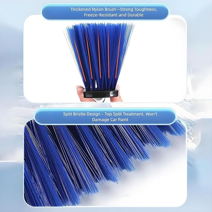 Car Snow Brush and Ice Scrapers with Foam Grip Snow Scraper Non Extendable Snow Removal Tool for Cars Trucks Windshield Window