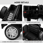 JOYLDIAS Licensed Mercedes-Benz G650S Ride On Car for Kids, 12V7AH Kids Ride On Truck W/LED Underglow Lights,Remote Control, 3 Speeds,Music,Bluetooth,Twin Motors, Spring Suspension, Black