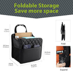 Car Seat Back Organizer, Waterproof Car Backseat Organizer with Cup Holders Large Capacity Hanging Car Storage Bag for Phones Documents Cups Bottle Travel Compatible with Most Vehicles