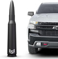 Bullet Antenna Chevy Silverado & GMC Sierra Trucks - 50 Cal Truck Antenna Accessories - Carwash Safe - Short Replacement Antenna for Truck