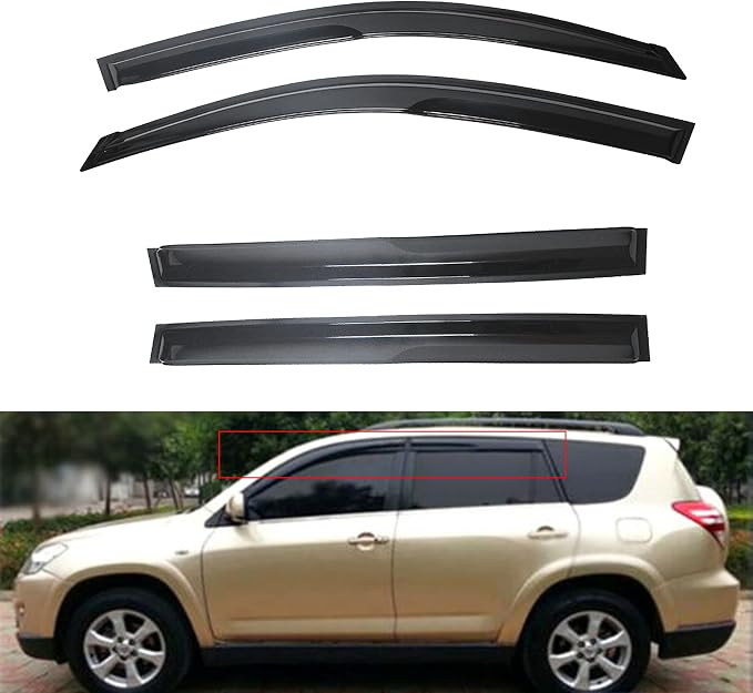 Side Window Vent Visor Rain Guard Deflector Replacement for 2006-2012 Toyota Rav4