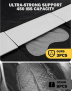 Back Seat Extender for Dogs, Waterproof Dog Car Seat Cover for Back Seat with Hard Bottom, Upgraded Material, Anti Scratch, Easy to Use and Clean, Holds 420lbs