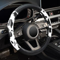 16 inch Steering Wheel Cover Cow Print, Breathable Microfiber Leather Compatible Large-Size for F150 F250 F350 Ram 4Runner Tacoma Tundra Range Rover Model Car Accessories for Women Men