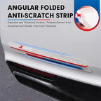 2 PCS Car Side Body Anti-Collision Strips, Sport Style Front Rear Bumper Protector Stickers, Self-Adhesive Car Door Edge Anti-Scratch Protector, Universal for Most Cars (Transparent)