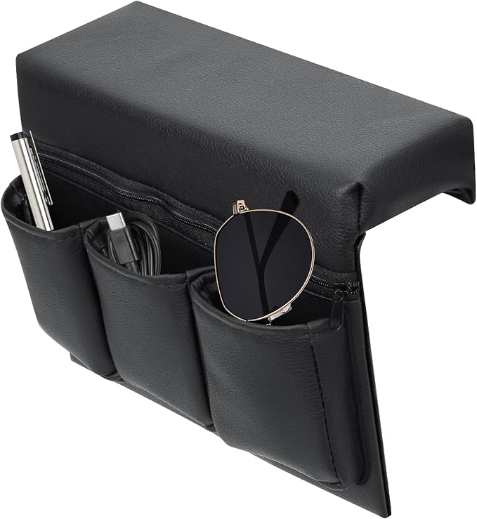 Car Door Side Storage Pockets Organizer Leather Car Window Armrest Storage Box - Universal SUV Truck Vehicle Arm Elbow Rest Pad Bag Accessories