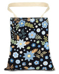 Car Trash Can, Durable Hanging Car Trash Garbage Bag, Cute Automotive Garbage Cans Organizer, Cute Blue Floral