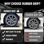 Rubber Tire Saver Ramps 4-Pack Wheel Chocks — 60,000 lbs Heavy Duty, Prevent Flat Spots & Tire Damage, Anti-Slip for Car SUV RV & Trailer Long-Term Storage, Portable with Bag & Bubble Level
